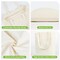 Canvas Tote Bag - 4 PCS Cotton Canvas Reusable Grocery Shopping Blank Tote Bag with Handles for Crafts DIY, Gift, Advertising Promotion Activity